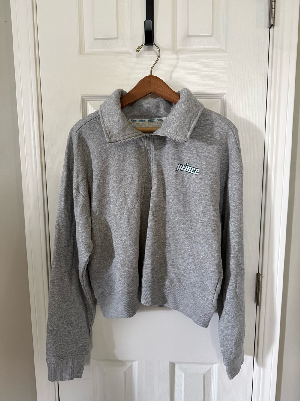 Prince x Target Light Gray Zip-Up Sweatshirt